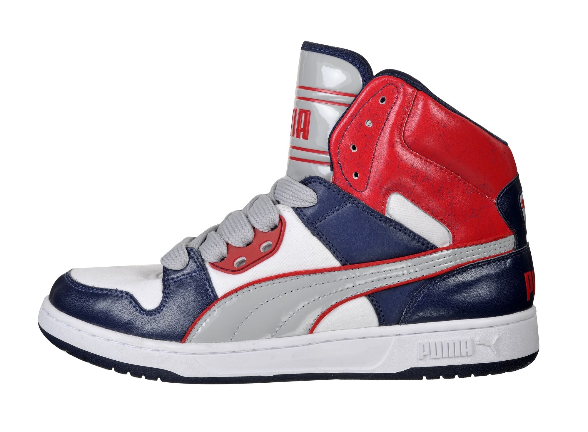 puma white red blue yellow