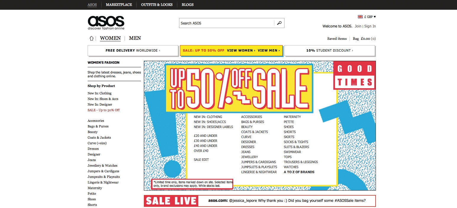 Sales at Asos up by 31 in first quarter