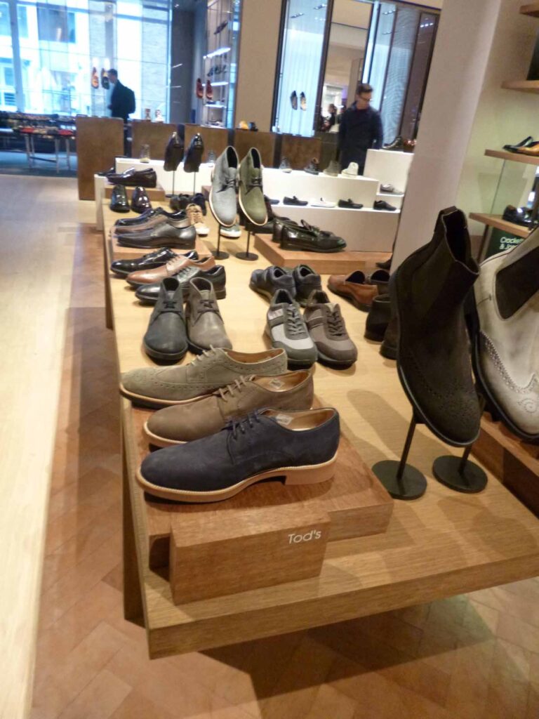 Men’s shoe department, Selfridges