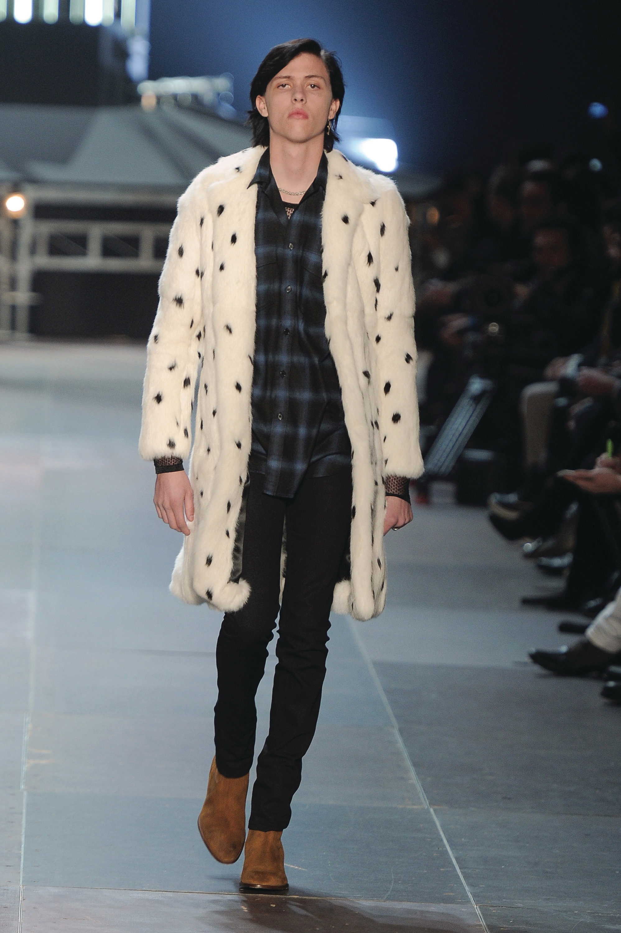 zy | Saint Laurent Paris FW13 Crystal Bullet Wool Shirt