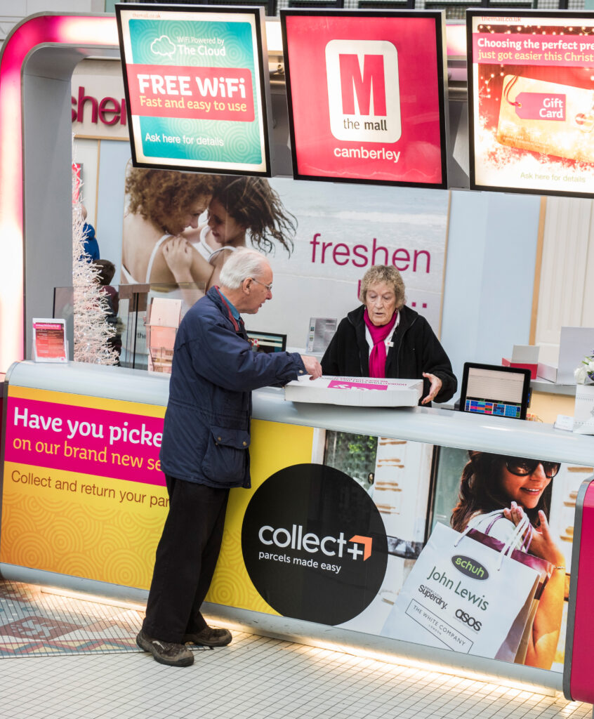 Mall shopping centres rollout CollectPlus points