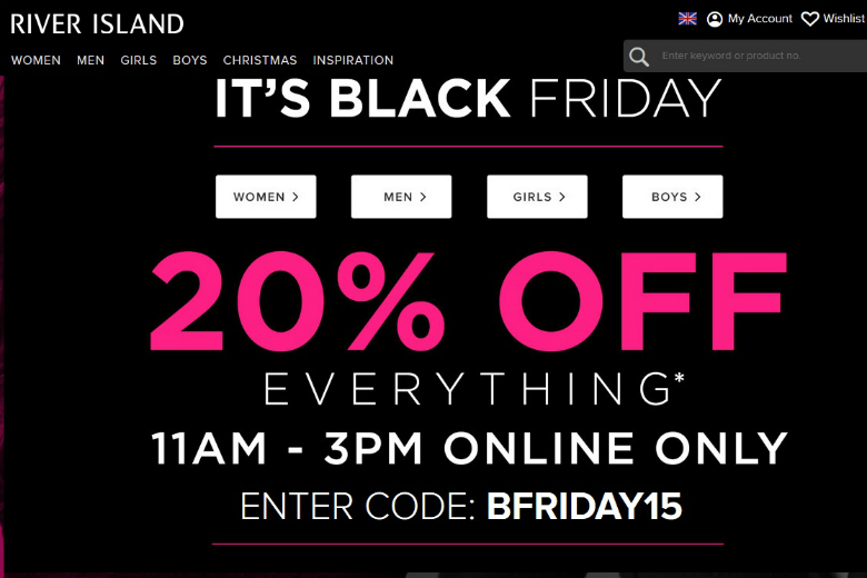 Black Friday hits retailers' websites