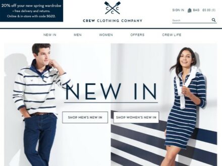 crew clothing screenshot