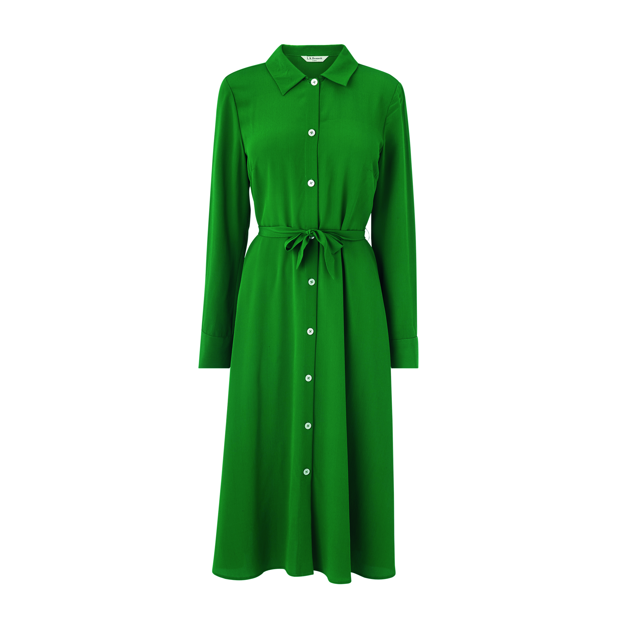 lk bennett green dress L.K. BENNETT L.K.Bennett Coddington Lame Georgette Midi Dress, Dark Green