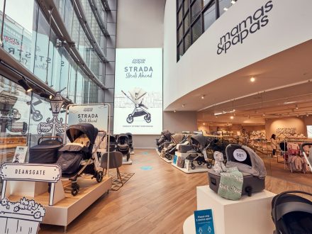The interior of the Mamas & Papas concession in Manchester