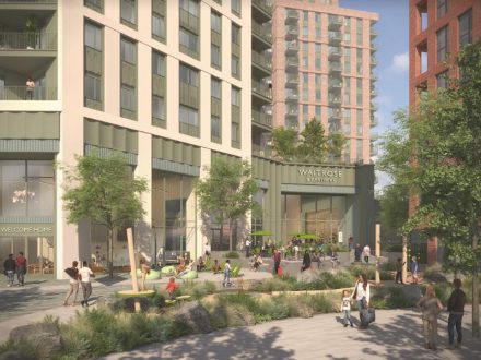 Illustration of John Lewis' rental build in Bromley