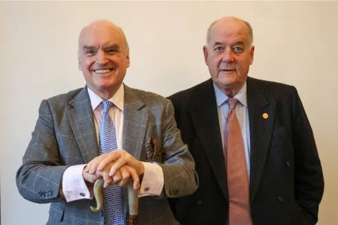 Sir Nicholas Coleridge and Peter Ackroyd.