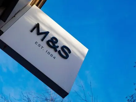 Marks & Spencer sign logo shutterstock