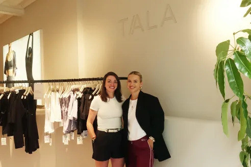 Tala CEO Morgan Fowles and founder Grace Beverley