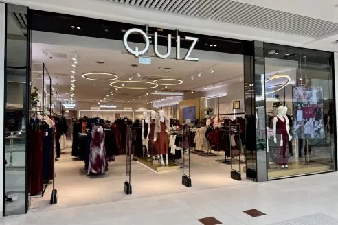 Quiz store entrance in Glasgow Braehead