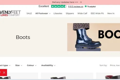 Heavenly Feet website
