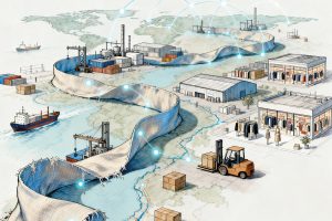 How artificial intelligence is powering the supply chain Image generated by DALL·E (OpenAI)