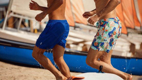 In pictures: Tess Daly’s Naia Beach launches men’s swimwear