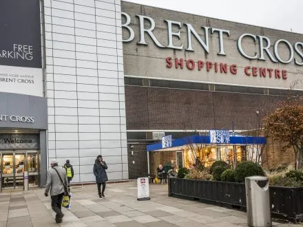 Brent Cross shopping centre facade