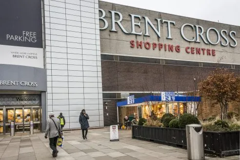 Brent Cross shopping centre facade