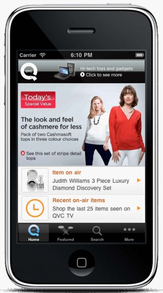 QVC targets onthego consumers with transactional iPhone app Retail