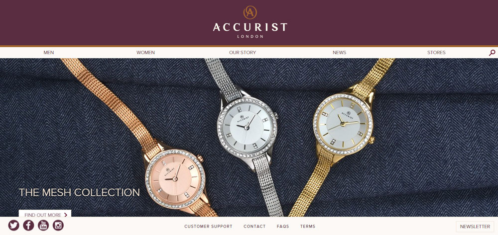 Accurist launches new website | Retail Jeweller