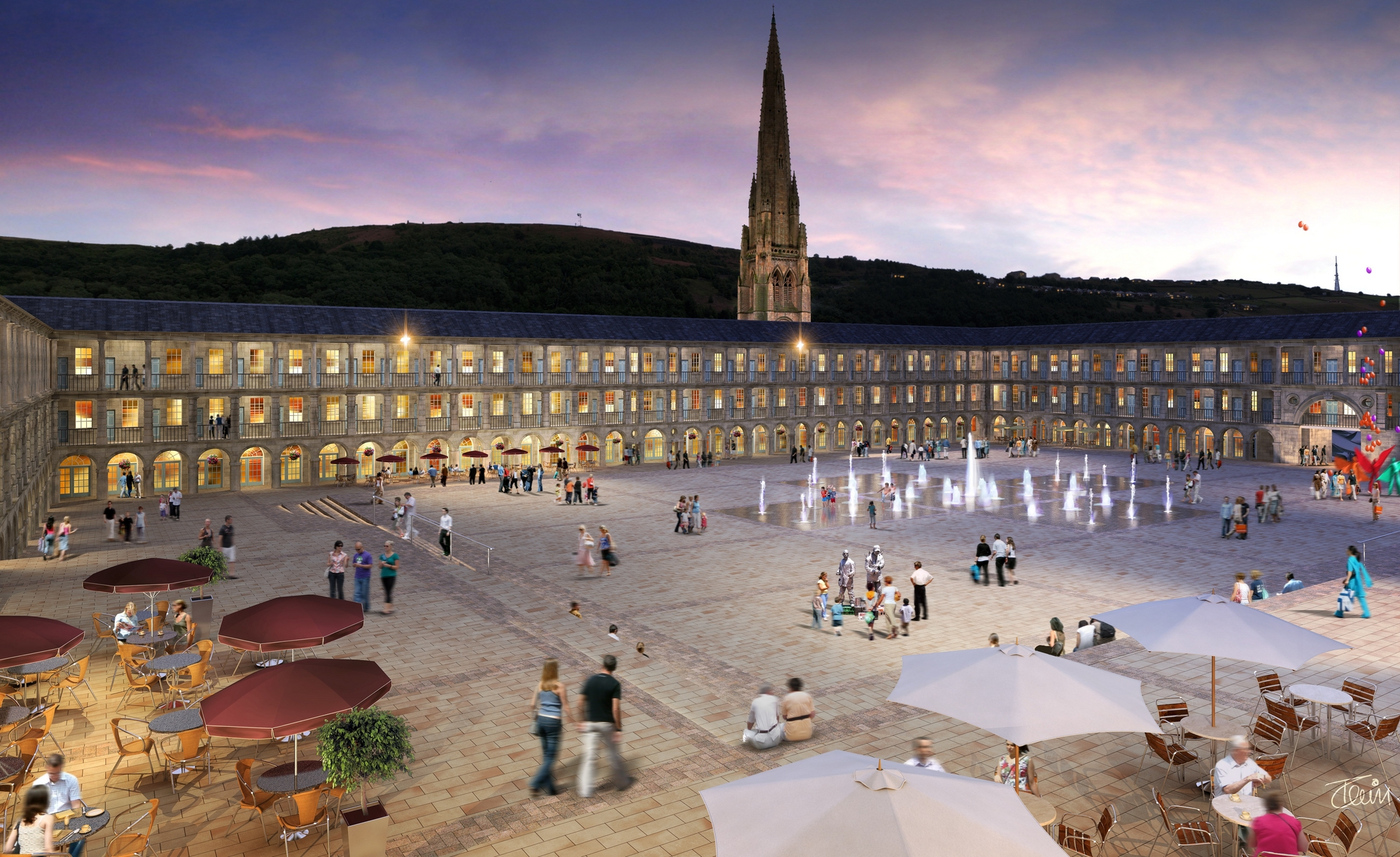 The Piece Hall, Halifax by Evans Vettori