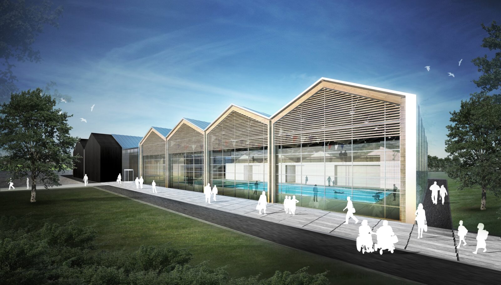 Manor Park Leisure Centre, Rushden by FaulknerBrowns Architects