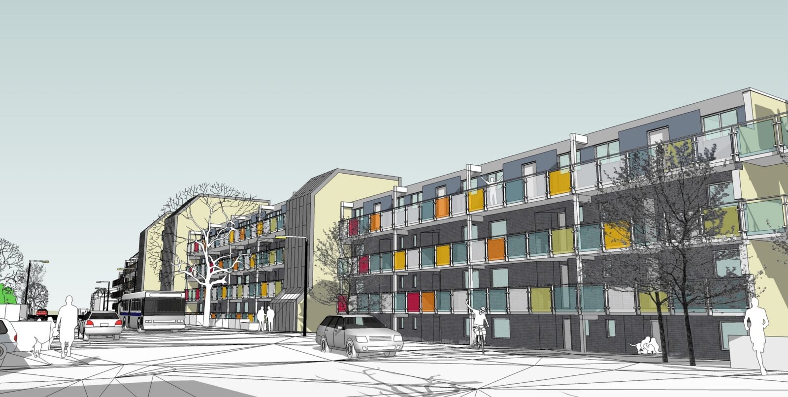 Social housing, Du Cane Road, Hammersmith by Arc7 Design