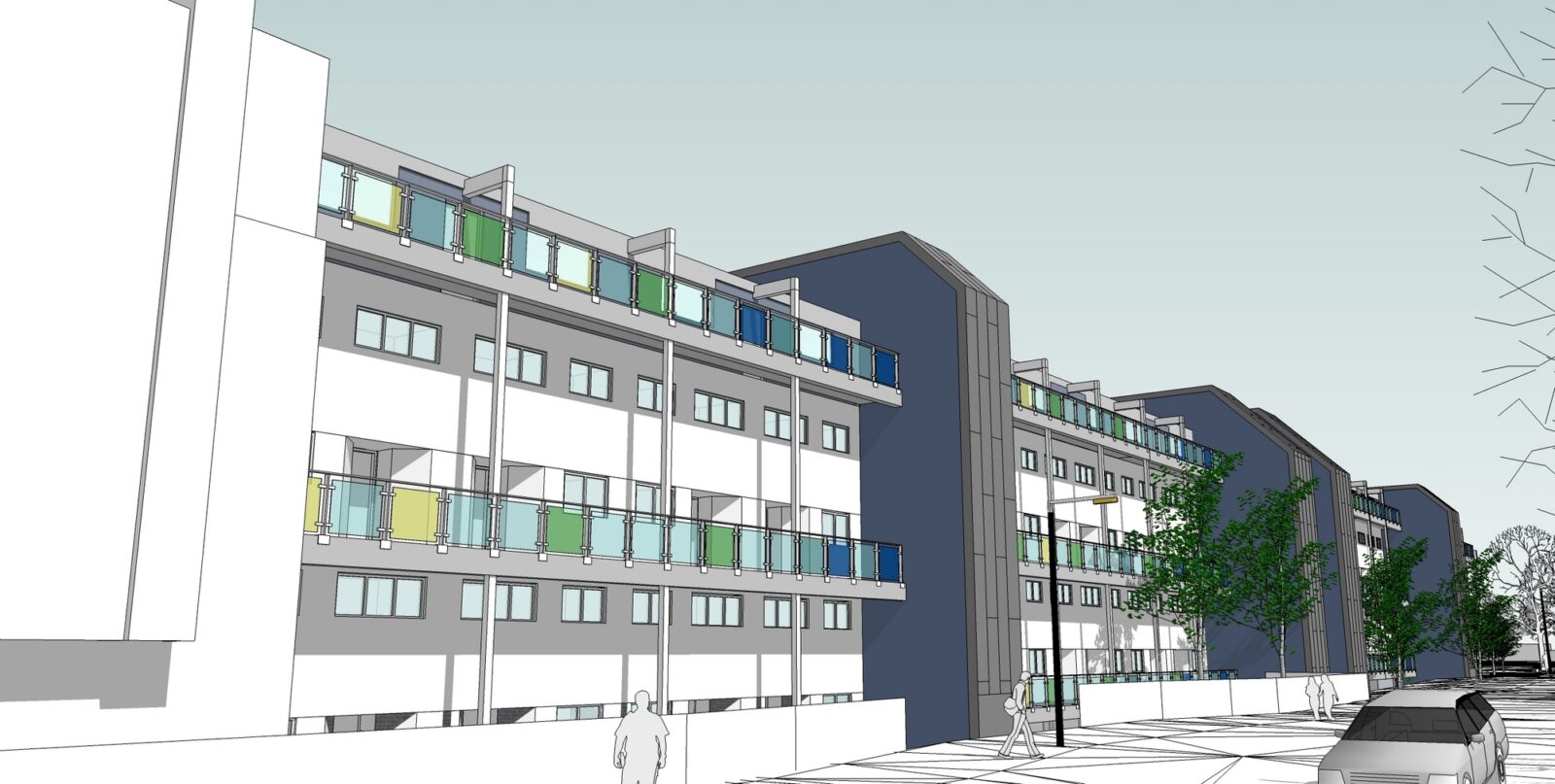 Social housing, Du Cane Road, Hammersmith by Arc7 Design