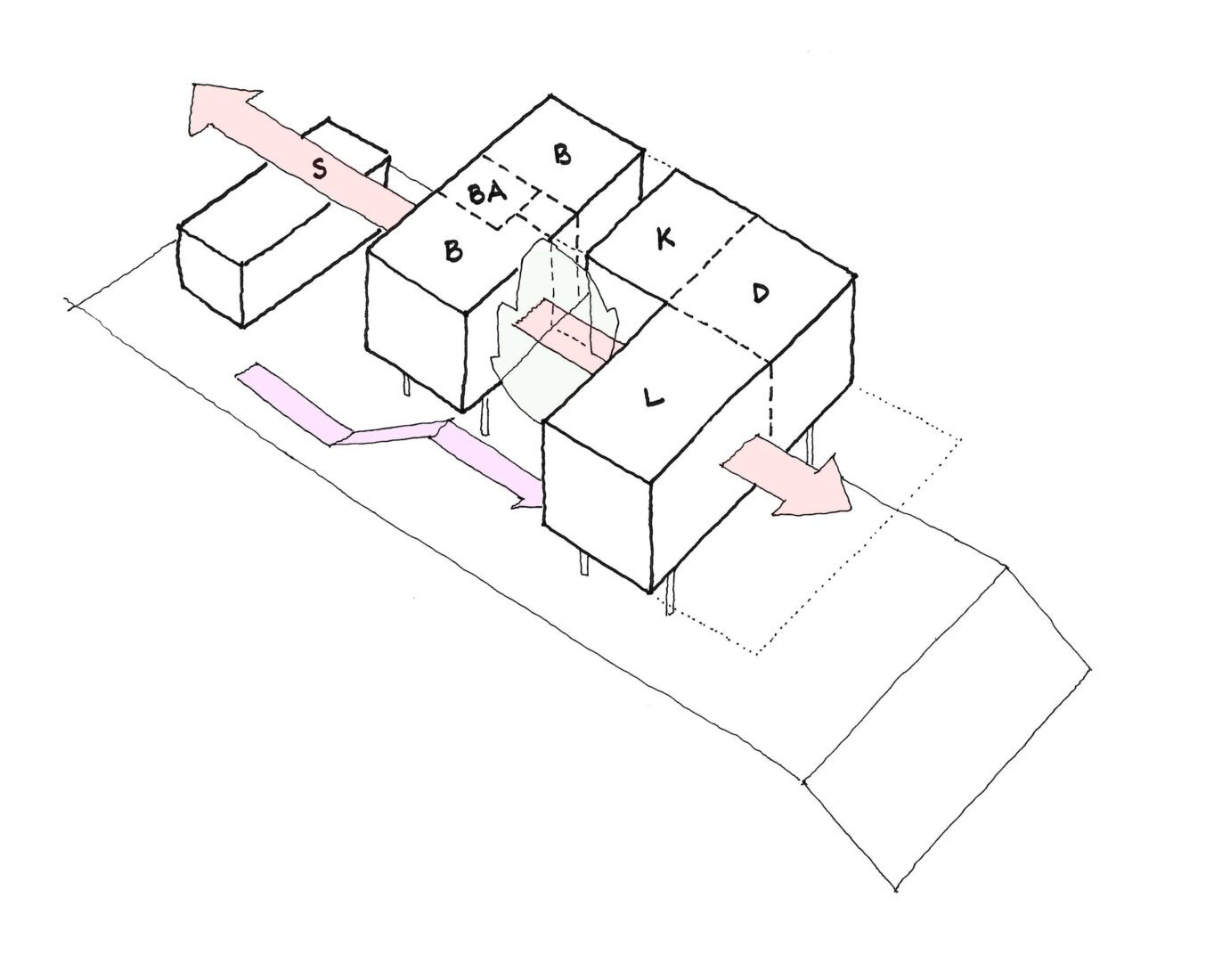 House at Hamm Court, Weybridge by Ben Adams Architects