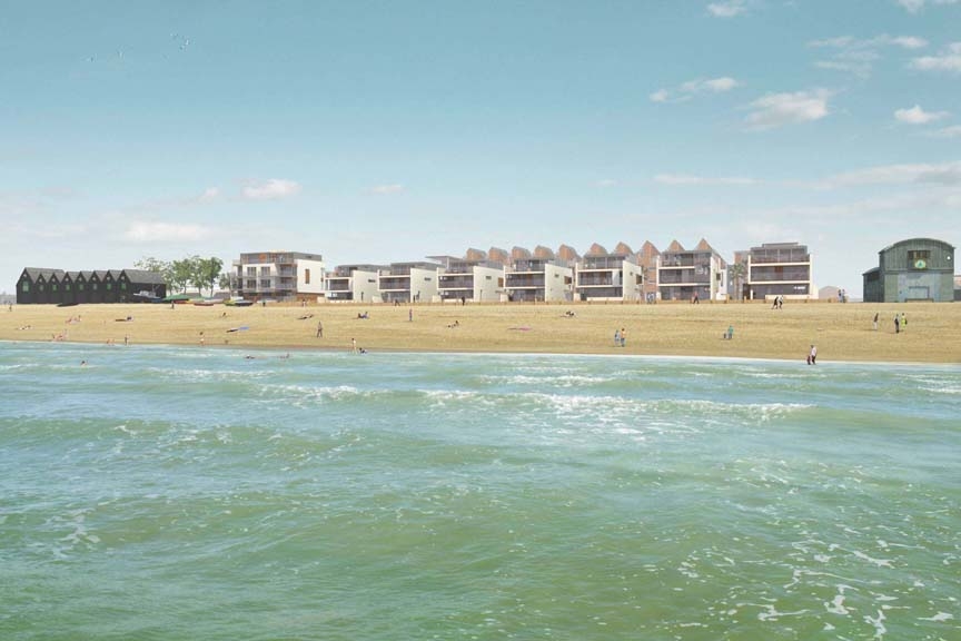 Guy Hollaway wins planning for beachfront homes in Kent