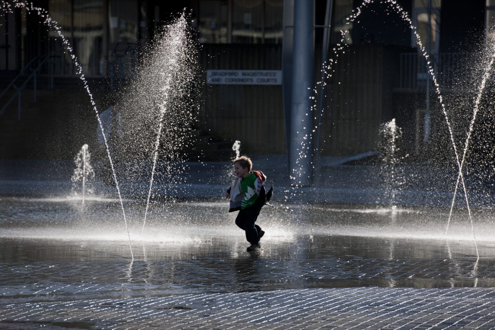 Water beauty Bradford's city centre park completes
