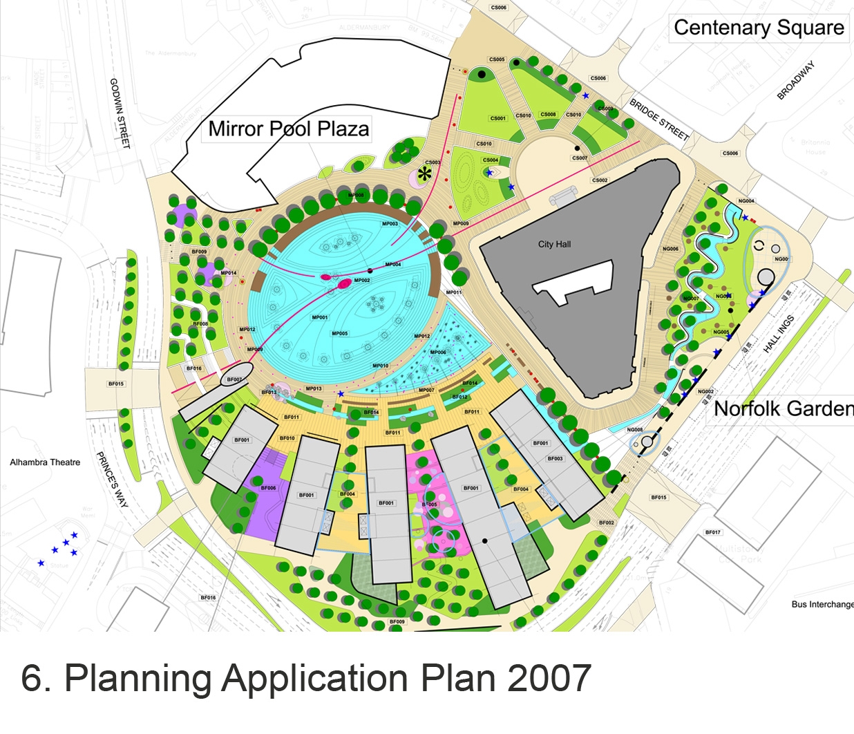 Water beauty Bradford's city centre park completes