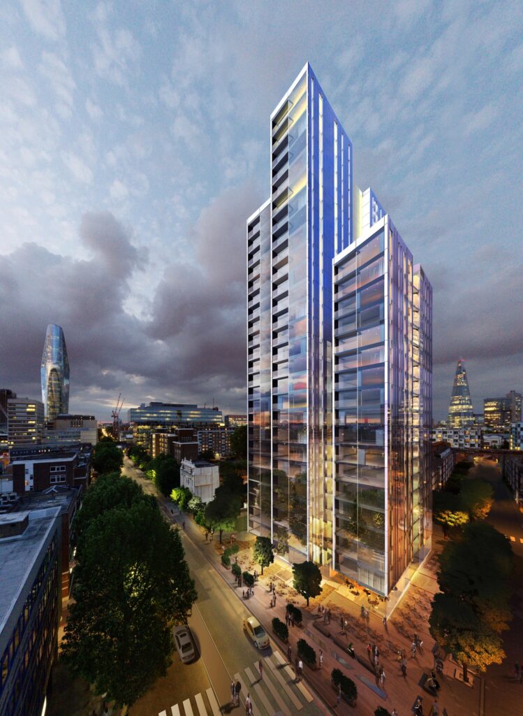 Rolfe Judd reveals high and low options for south London site