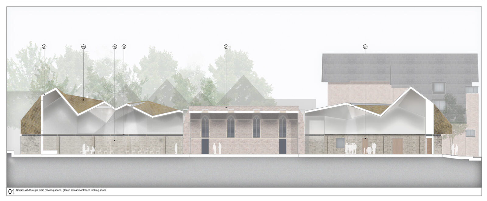 Piercy & Co’s reveals Ealing church with 'spirelike' folding roof