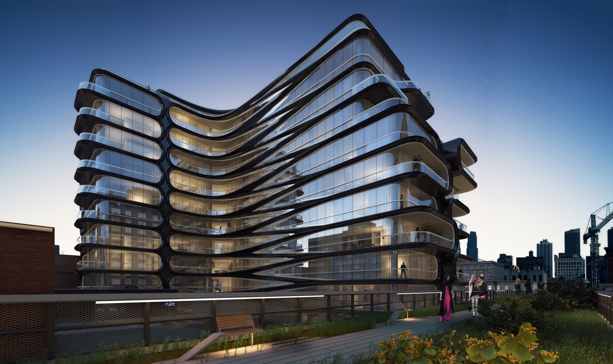 Zaha Hadid unveils High Line condo scheme