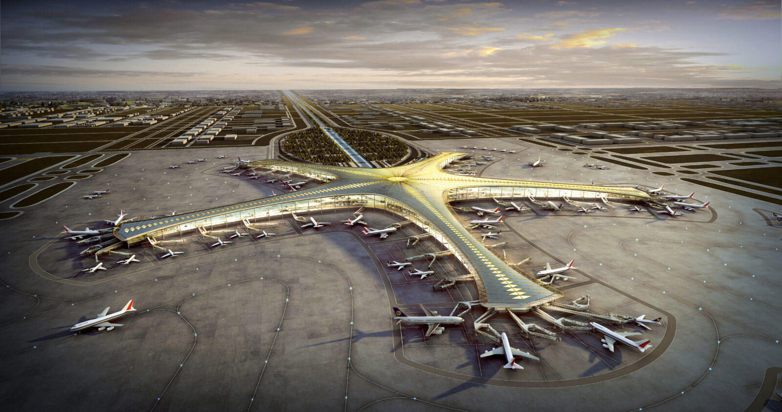 Spot the difference: an airport by Rogers and another by Atkins