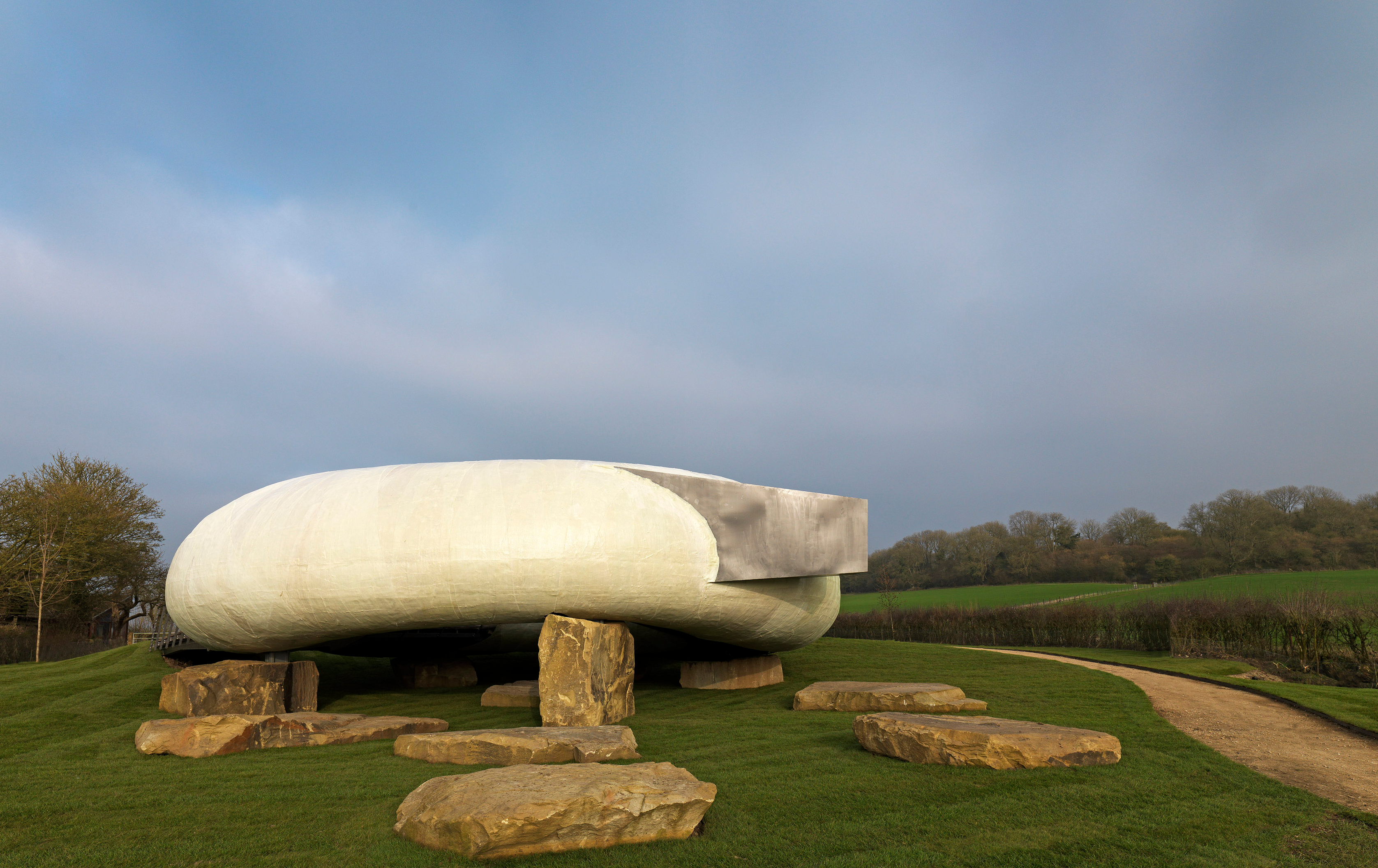 London's 2014 Serpentine Pavilion arrives in new rural home