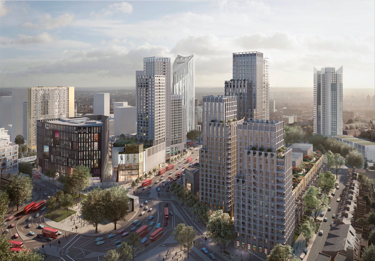 Revealed new images of Allies and Morrison's Elephant and Castle plans