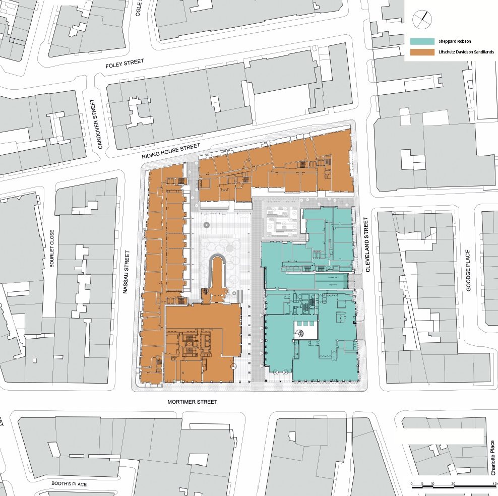Fitzroy Square Layout Fitzroy Place by Sheppard Robson and Lifschutz Davidson Sandilands