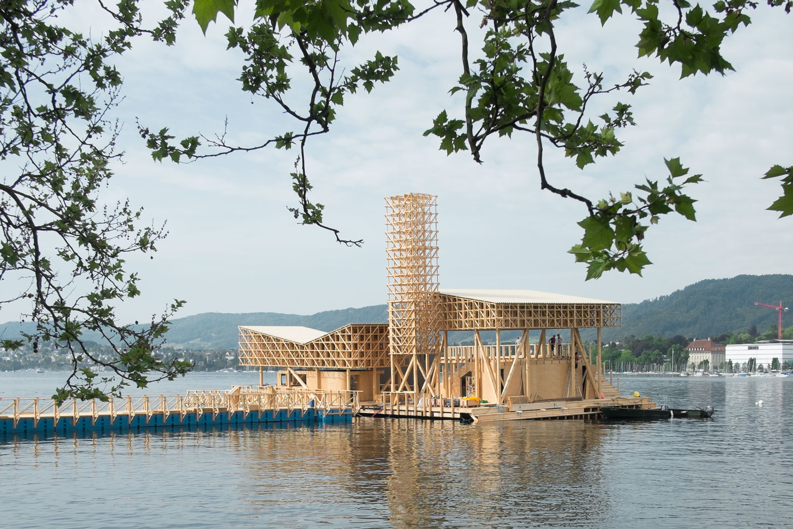 Tom Emerson's ETH Zurich students create floating pavilion