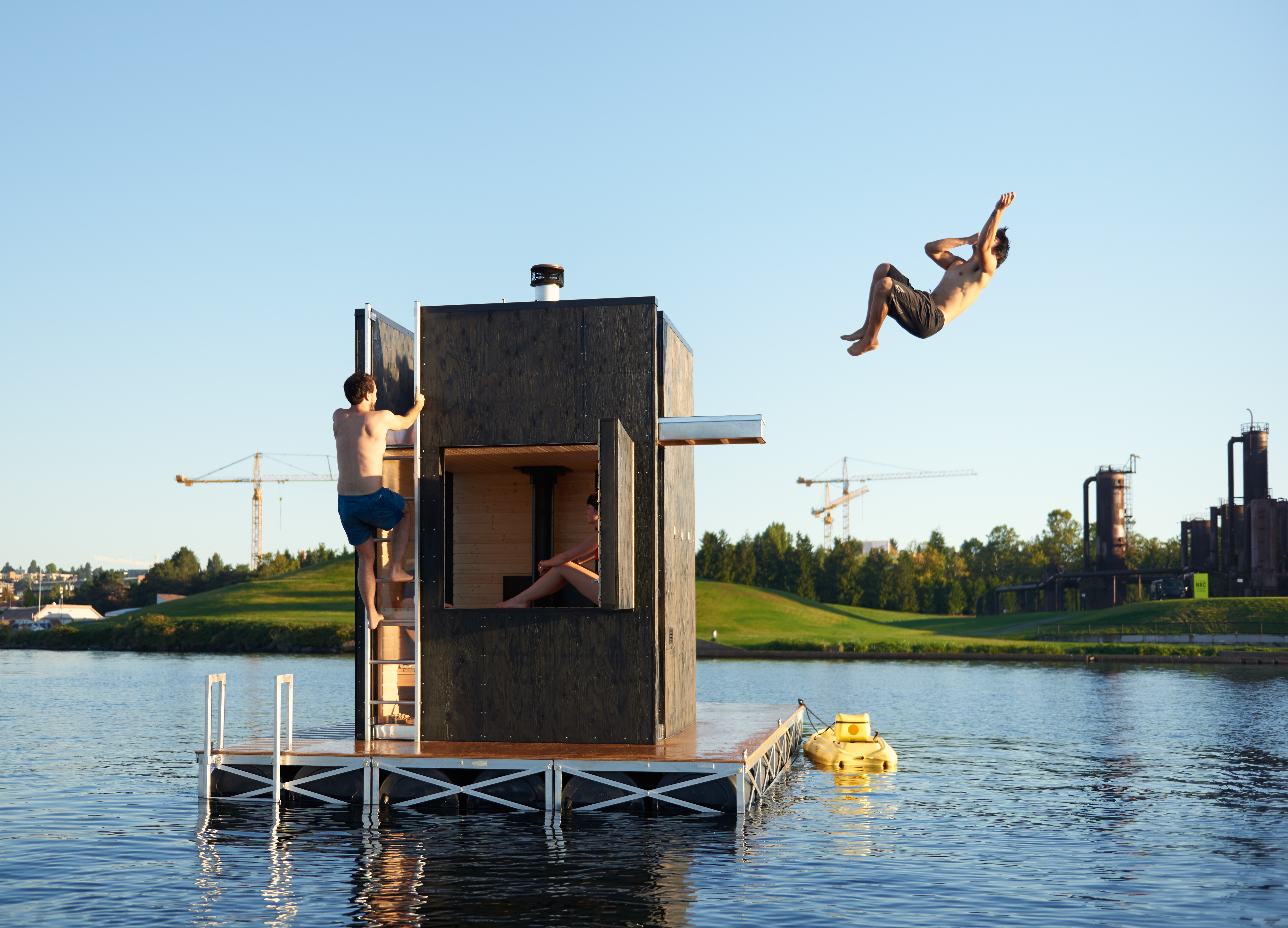 British architect wins AIA Small Project award for floating sauna