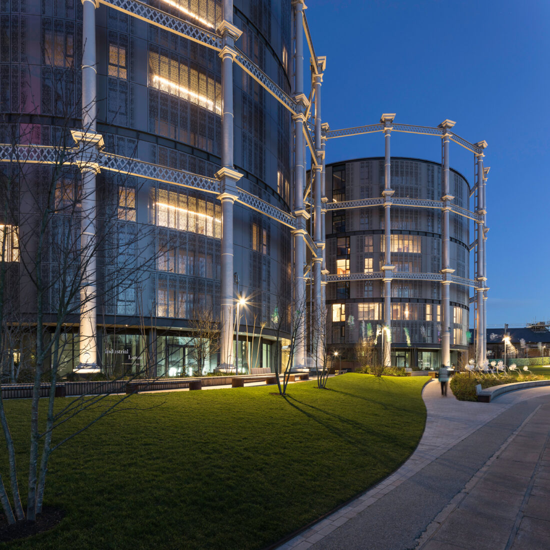 Gasholder apartments completed by WilkinsonEyre and Jonathan Tuckey in King’s Cross