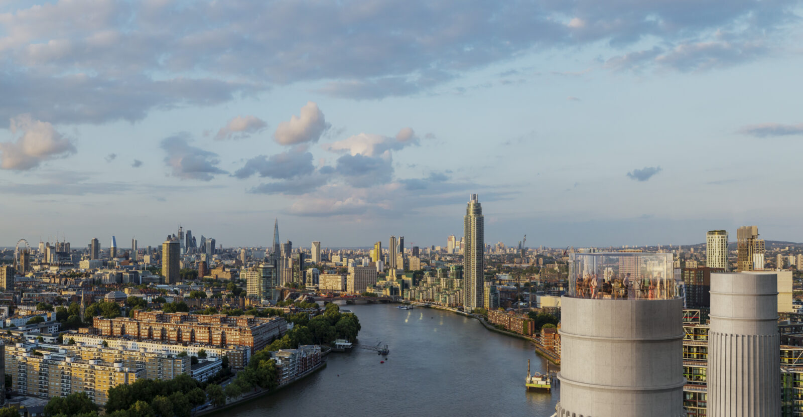 WilkinsonEyre’s Battersea Power Station chimney ‘great glass elevator