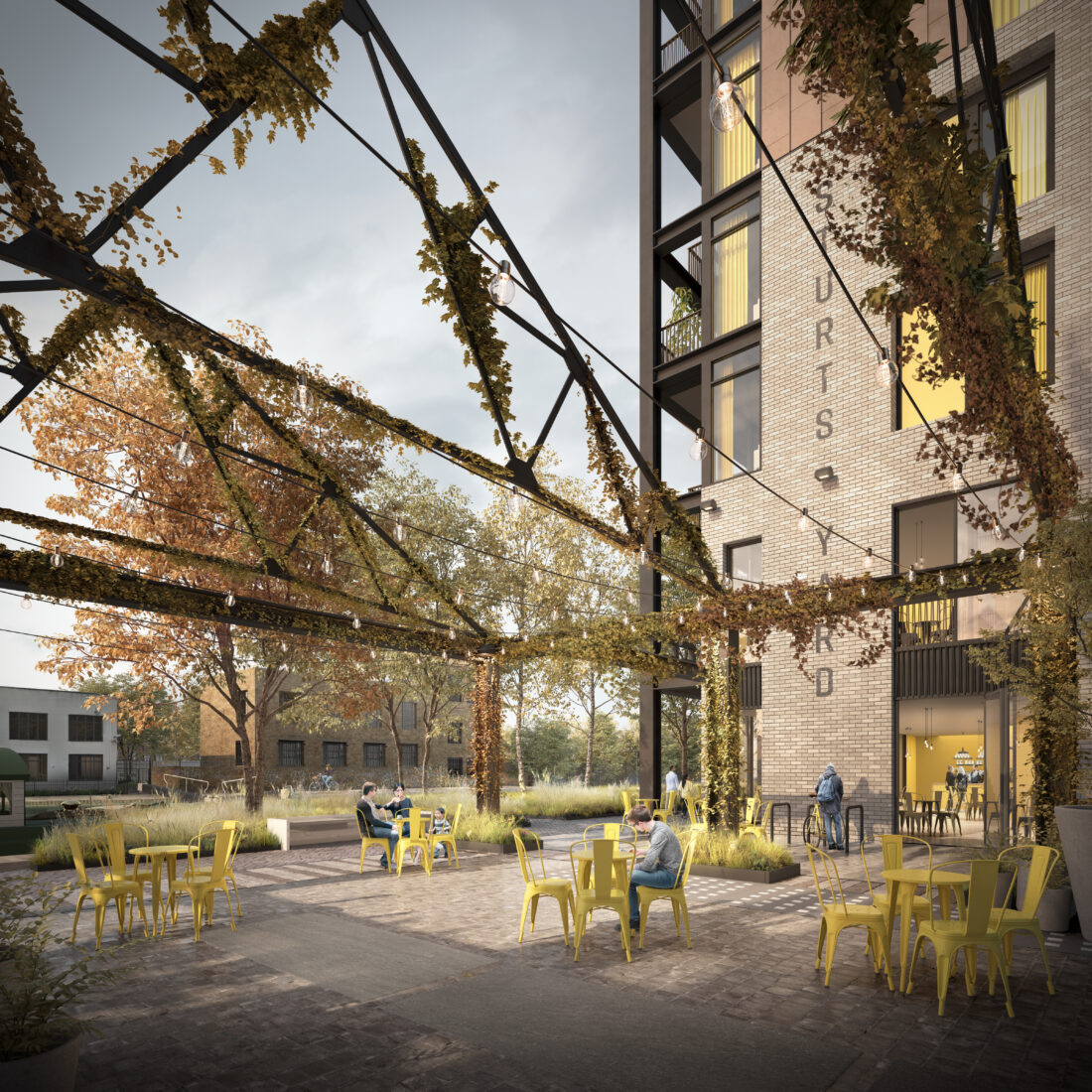 Studio Egret West unveils canalside mixeduse scheme for Hackney