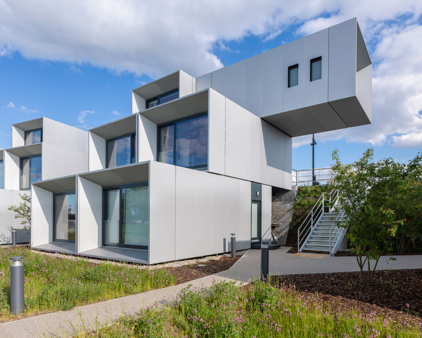 WilkinsonEyre completes village of modular student housing pods for ...