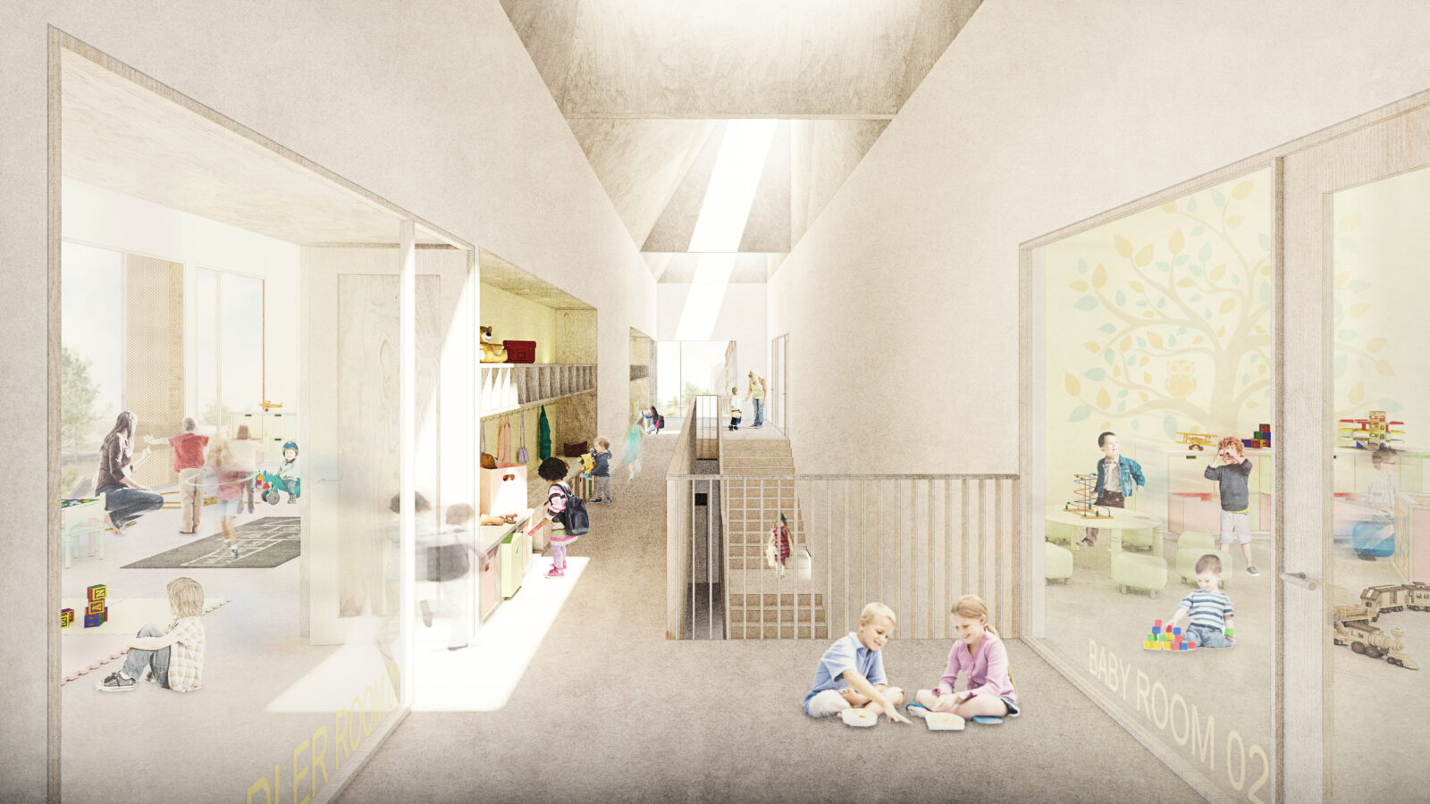 Stallan-Brand submits plans for 'playful yet industrial' Glasgow pre-school
