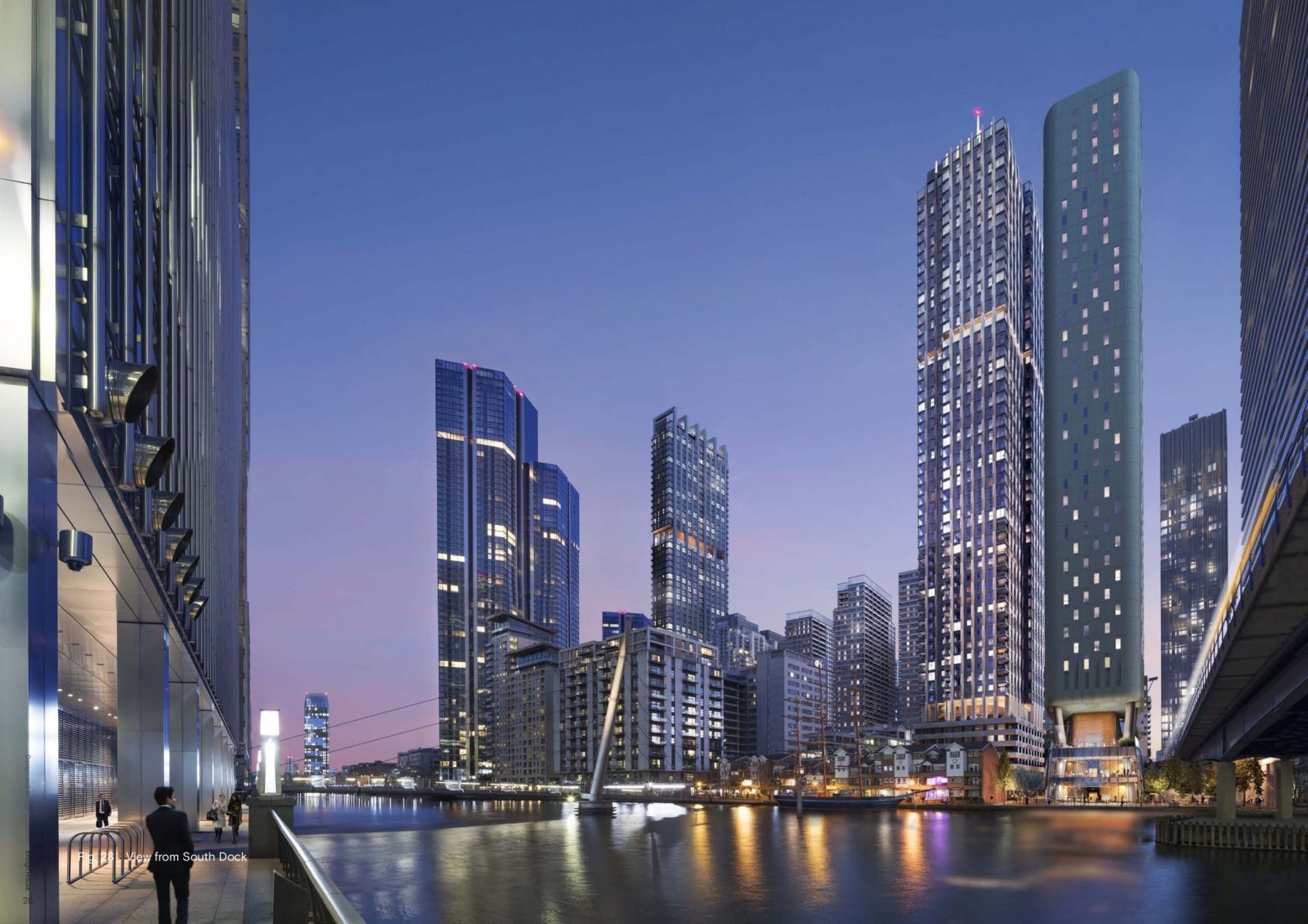 Maccreanor Lavington plans Canary Wharf skyscraper with lightup spire