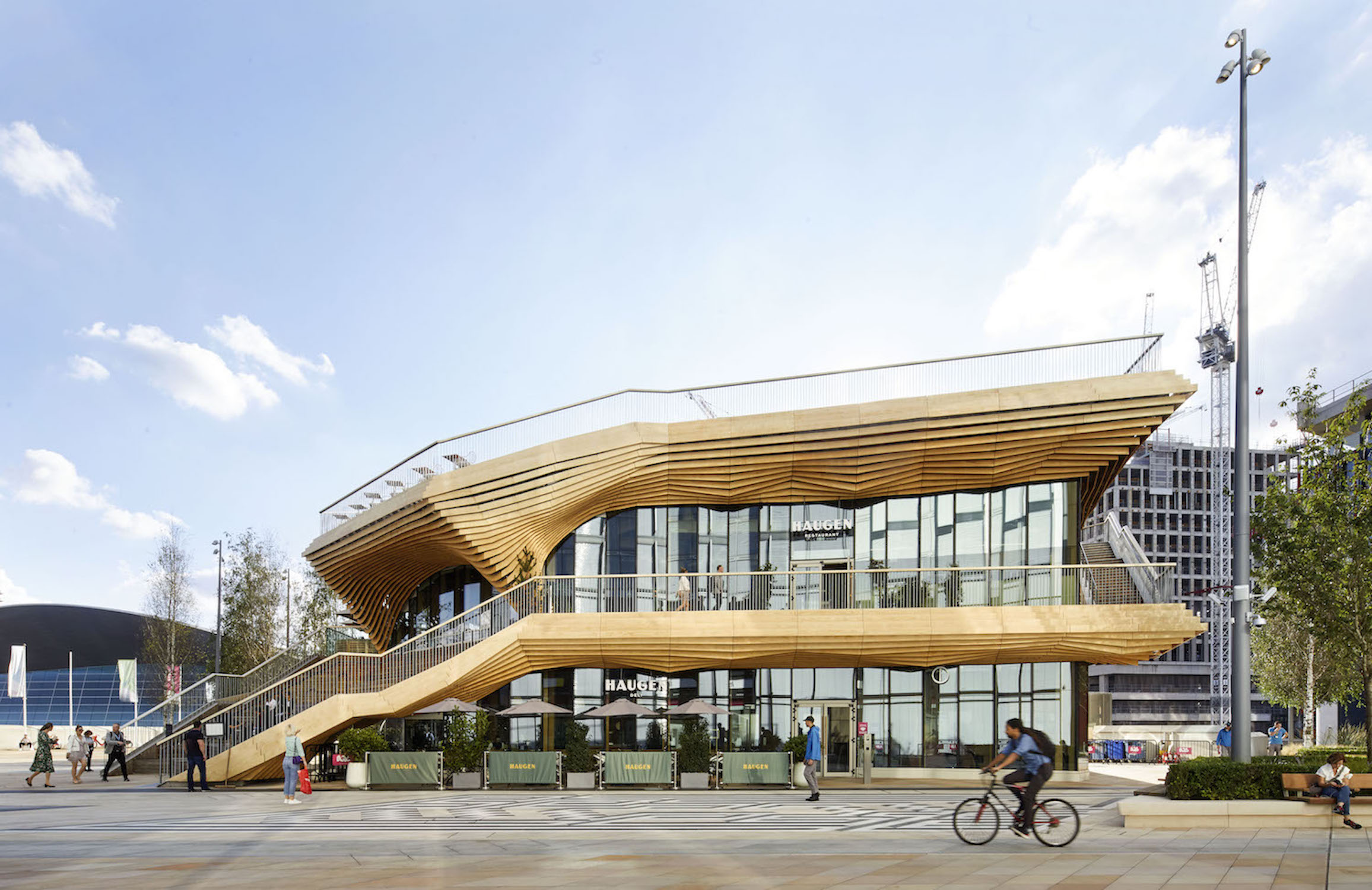 ACME’s multistorey timber pavilion at Olympic Park opens