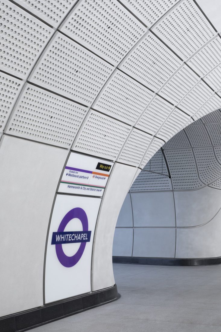 BDP-designed Elizabeth Line station in Whitechapel opens