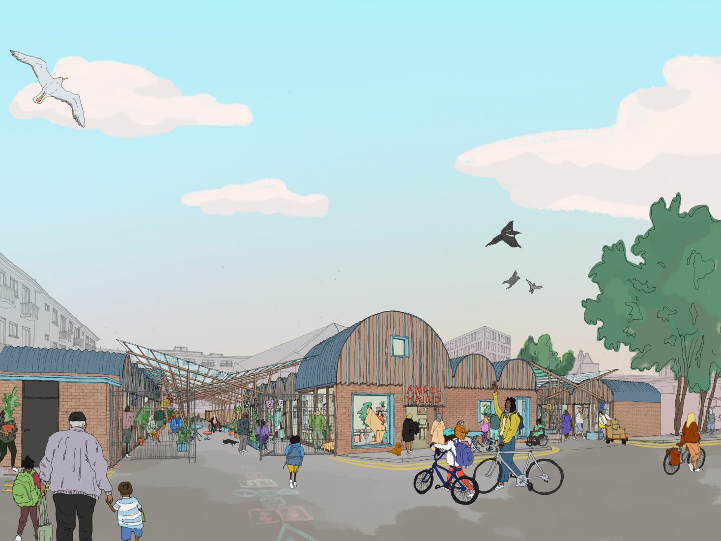 Green Street Enfield Street View Jan Kattein To Convert Enfield Garages Into Affordable Workspace