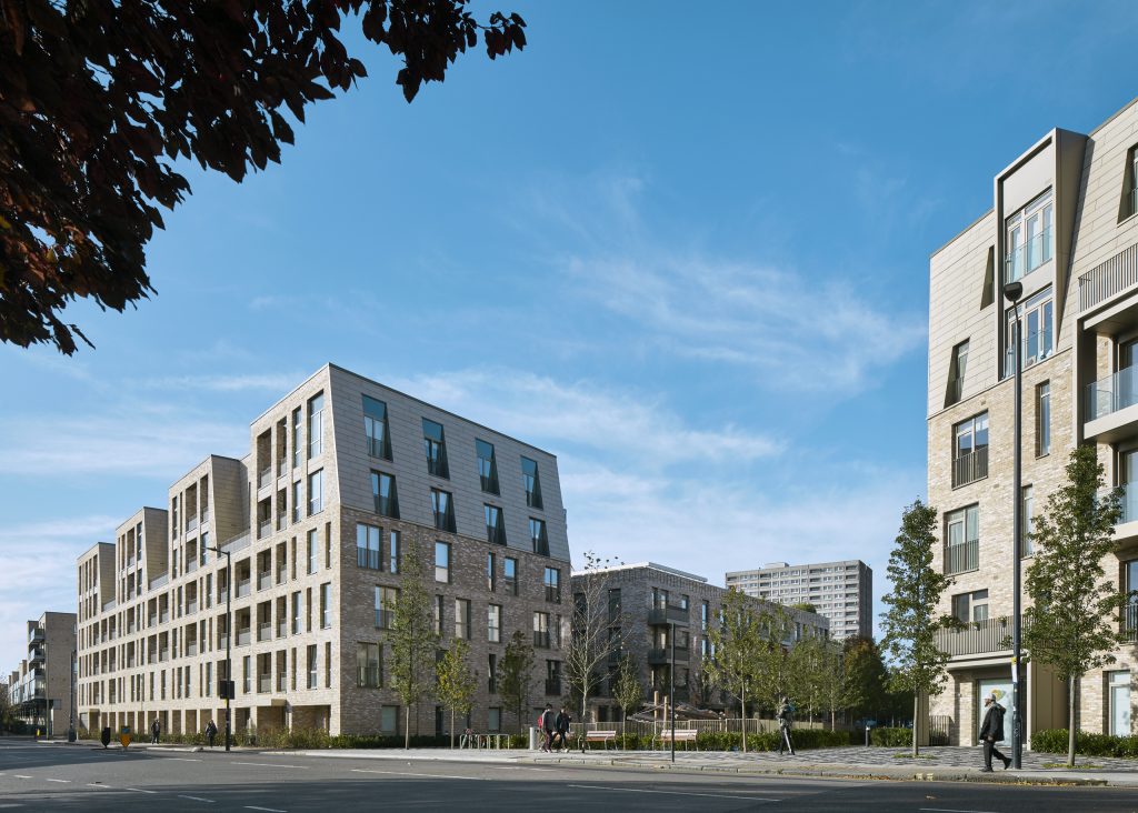 High density, low rise Unity Place housing in South Kilburn