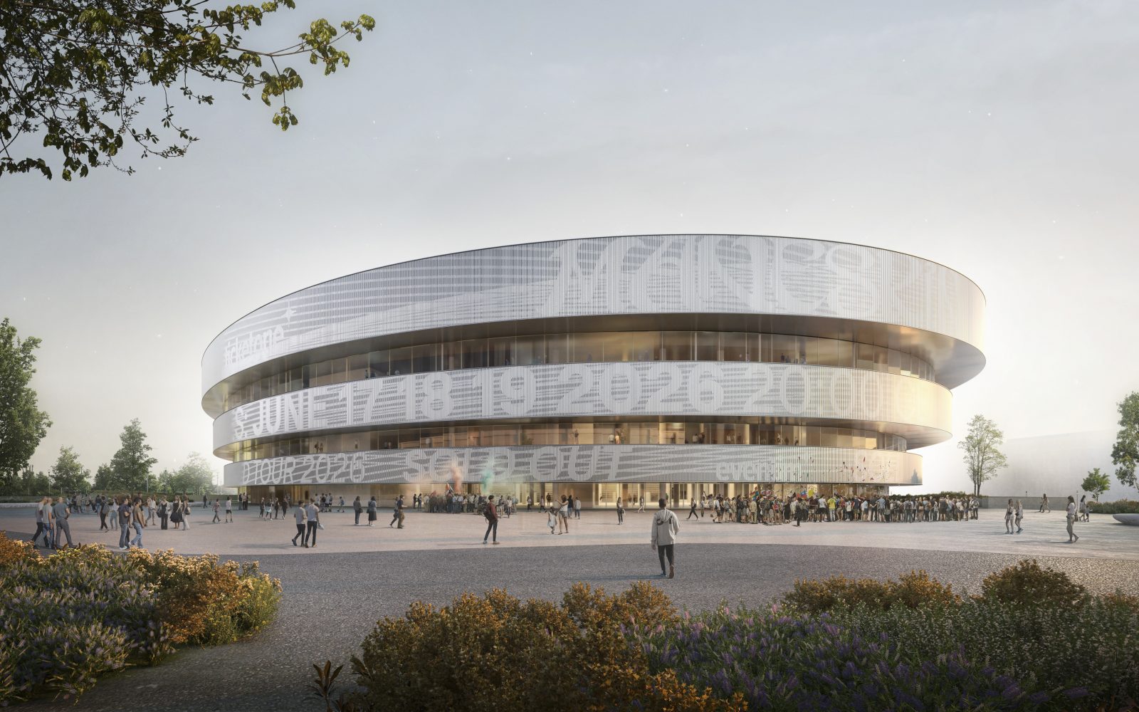David Chipperfield reveals plans for Milan Winter Olympics ice hockey venue