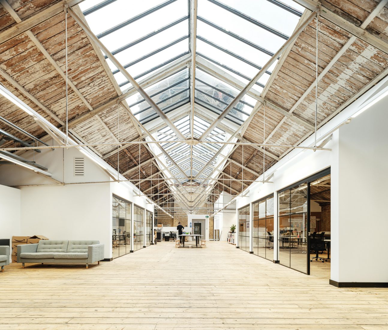 Haworth Tompkins completes entrance pavilion for Punchdrunk theatre company